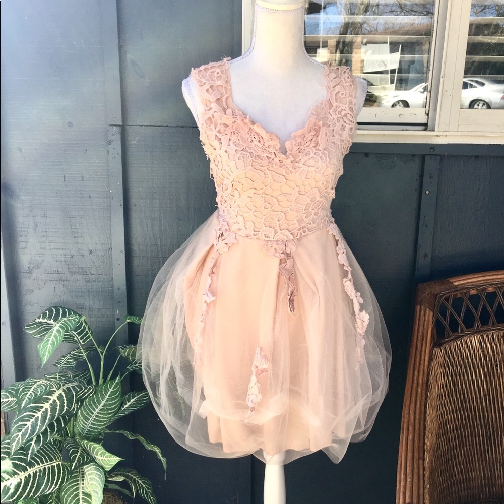 Handmade Pink Dress - XL